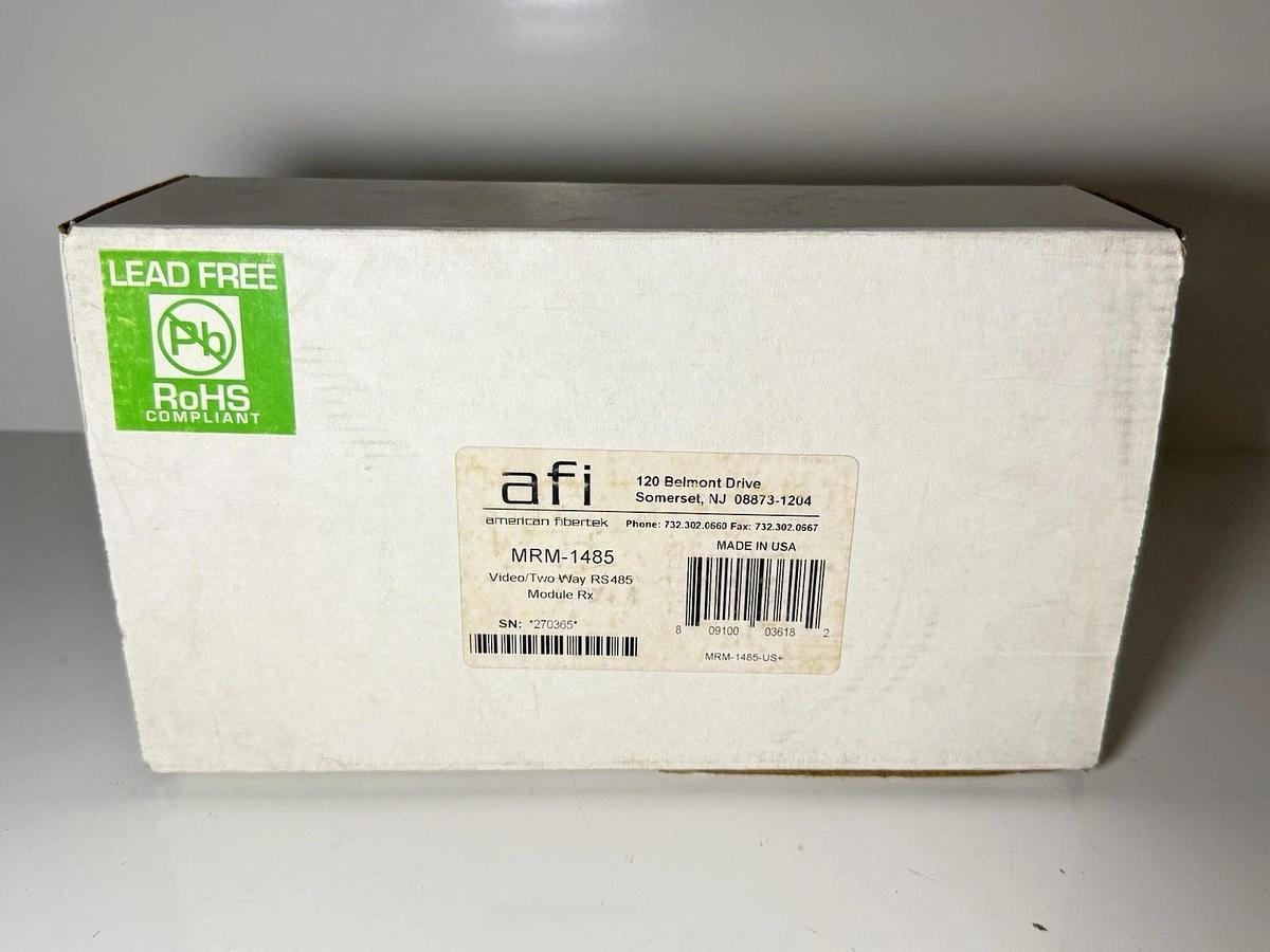 AFI American Fibertek MRM-1485 Video Two Way RS485 Module RX