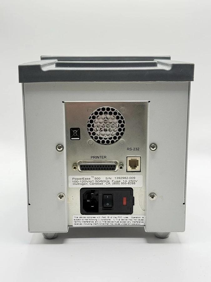 Used Invitrogen Life Tecnologies PowerEase500 Electrophoresis Power Supply