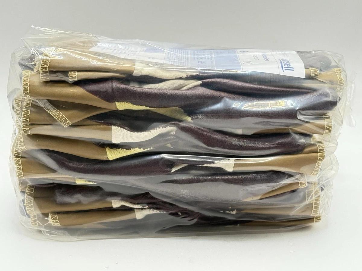 Used NEW 12 pairs - Ansell Metalist 28-507 Cut-Resistant Work Nitrile Coated Gloves 8