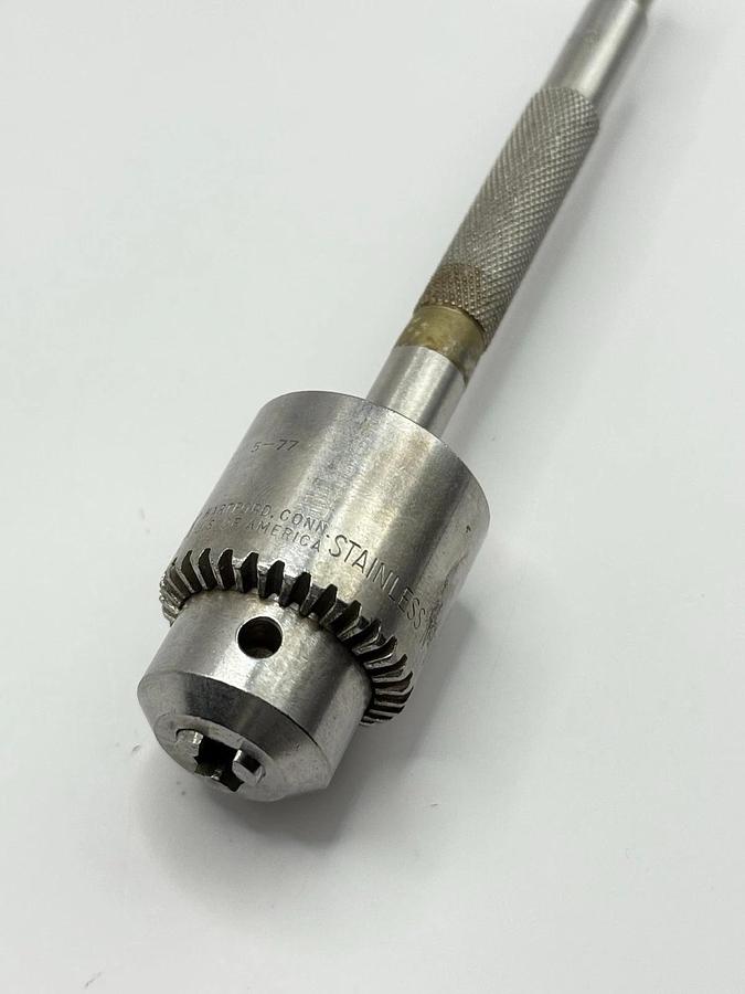 Used Jacobs chuck 1BM 0-1/4 3/9-24 M.C.M.-OR 5-77 extended shaft trinkle