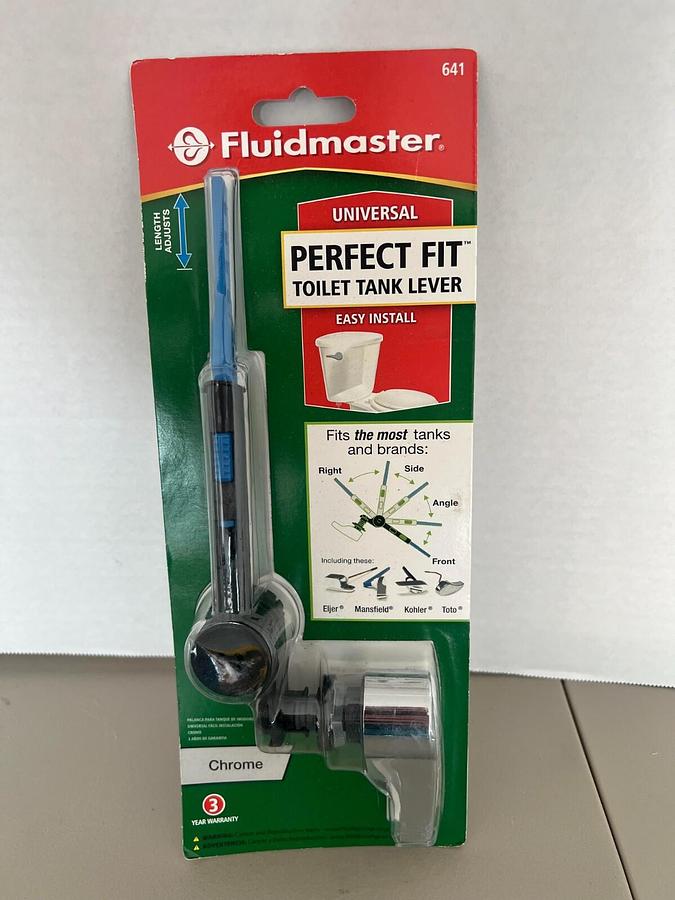 Used Fluidmaster Perfect Fit Universal Toilet Tank Lever - 641 - NEW in package