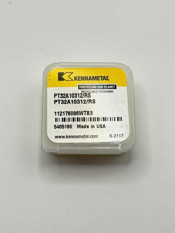 Used Kennametal PT32A10312/RS Carbide Milling Insert – NEW – OEM Carbide (5405160)