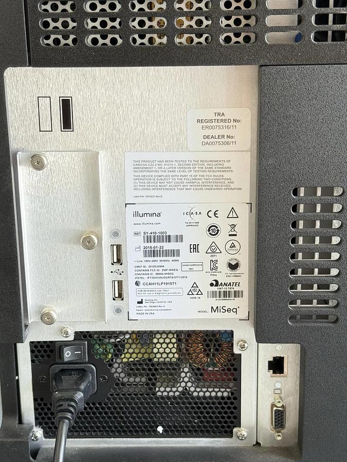 Used ILLUMINA MISEQ DNA SEQUENCER SY-410-1003