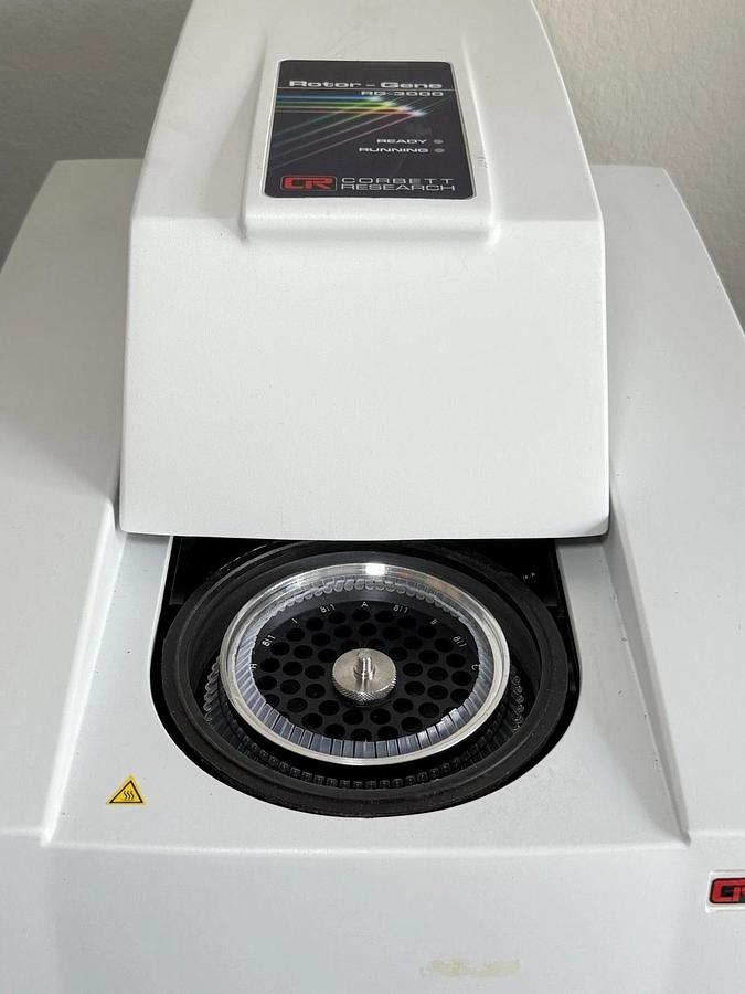 Used Corbett Research RG-3000 Rotor-Gene Real Time PCR Cycler Lab + Software manuals