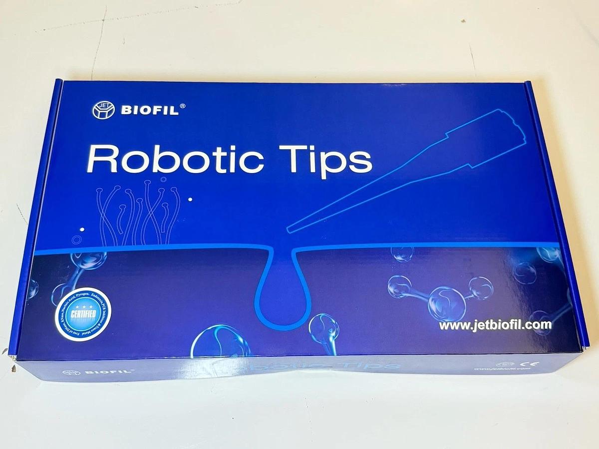 Used BIOFIL ATB-000-050 Robotic tips 50uL (10racks/box) 5 boxes/case - New Sealed