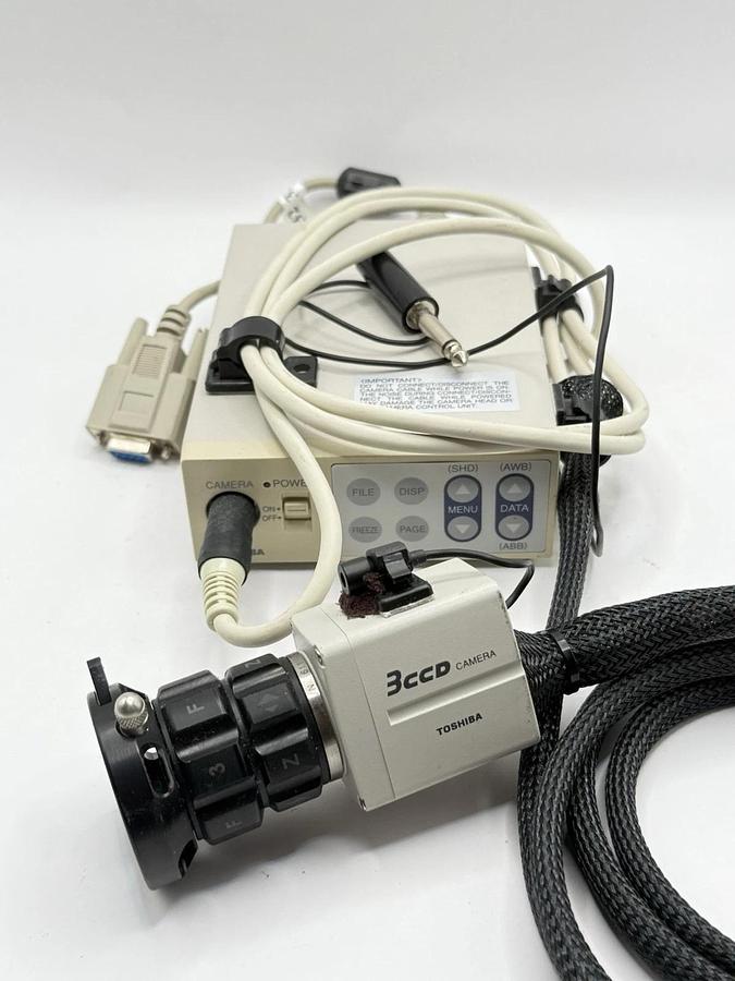 Used Toshiba IK-TU51CU Camera Control Unit and JK-TU52H 3-CCD Camera