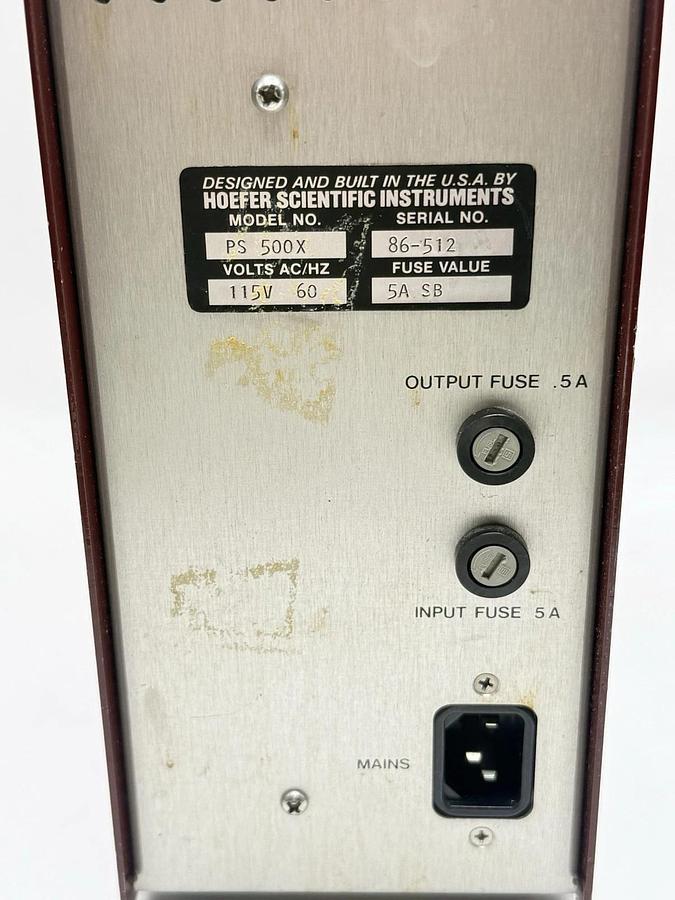 Used Hoefer Scientific Instrument PS500X Electrophoresis DC Power Supply