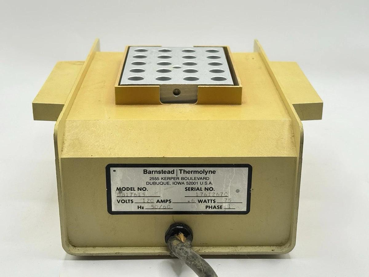 Used Barnstead Sybron Thermolyne 17600 Dri-Bath DB17615 with Heat Block 20 Position