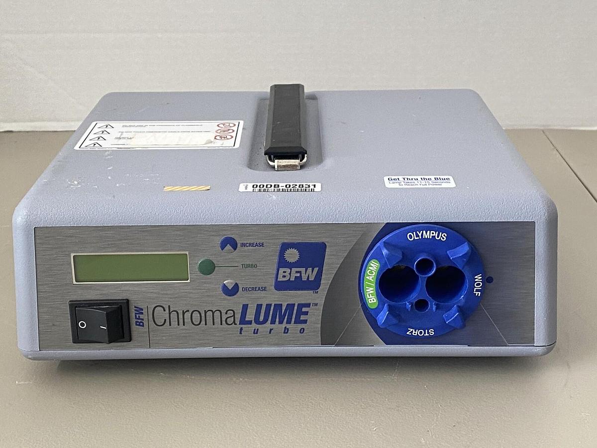 Used BFW Inc Chromalume Chroma Lume Turbo Light Source BFW 9870US (237.8 Hours)