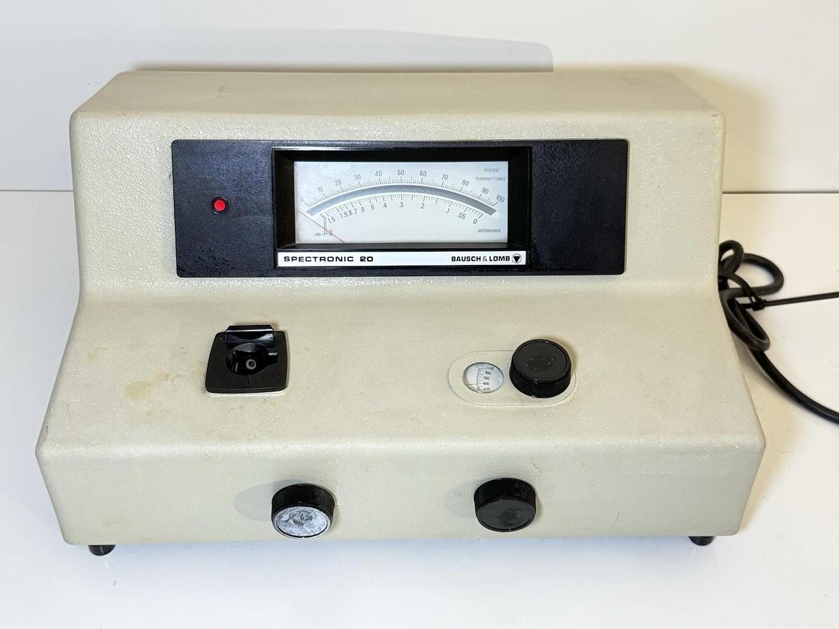 Used Bausch & Lomb Spectronic 20 Lab Spectrophotometer Colorimeter Spec 20