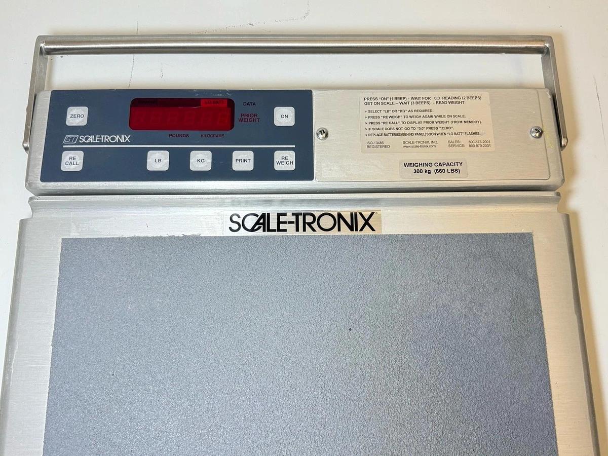 Used Welch Allyn Scale-Tronix 5125 Portable Stand-On Scale