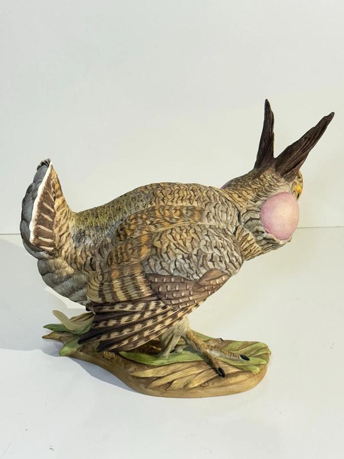 Used Boehm Limited Edition Porcelain Figurines - Pair of Lesser Prairie Chickens