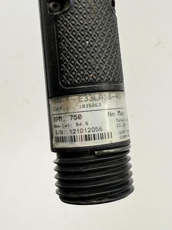 Used STANLEY E33LA18-46 Right Angle Tranducerized Nutrunner drive Tool