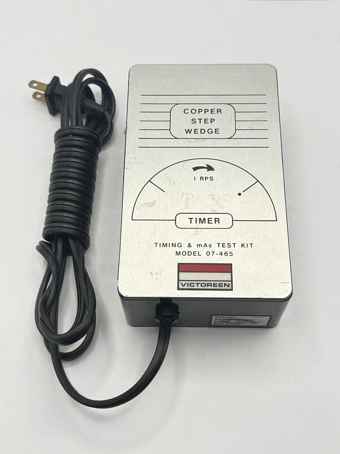 Used Victoreen 07-465 Timing & mAs Test Unit Copper Step Wedge