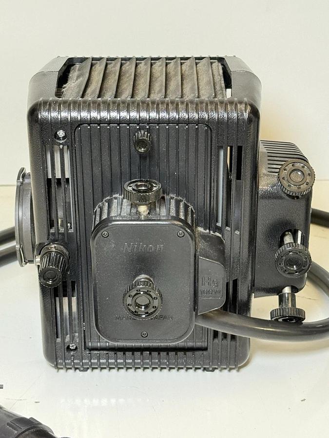 Used Nikon Eclipse TS100 Inverted Lab Microscope w/ Nikon UFX-II, Power Supply & Lamp