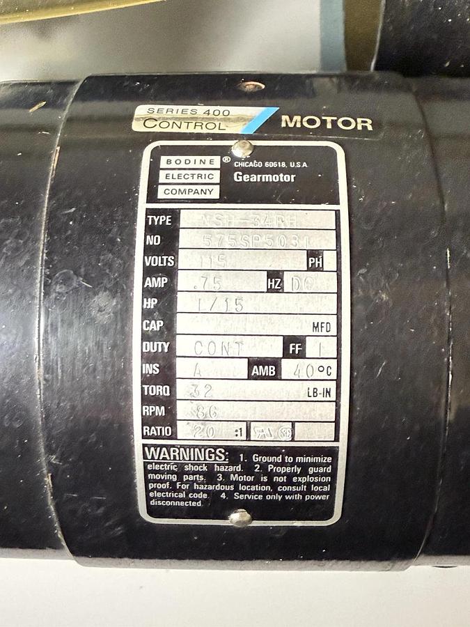 Used Harvard Apparatus Dual Phase Control Pump Motor NSH-34RH