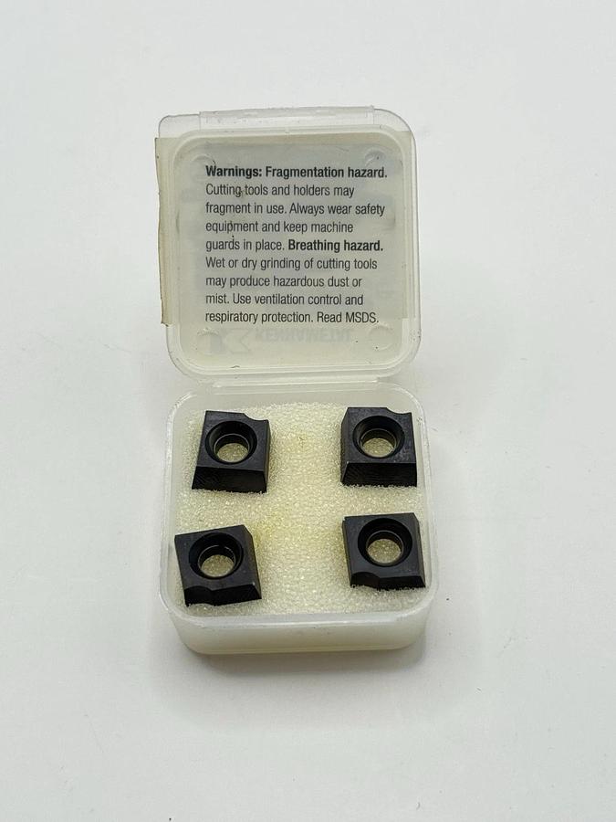 Used 4pcs KENNAMETAL USA 1819849 – SPHX1205PCFRGN1WB KC520M Milling Insert (New)