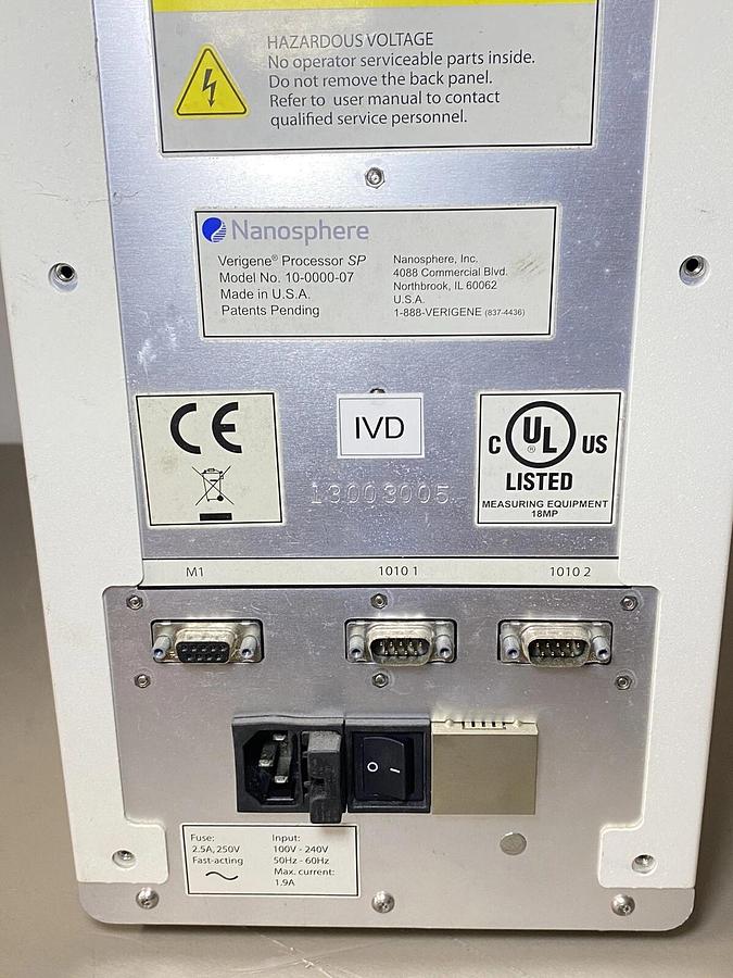 Used Nanosphere Verigene Processor SP Benchtop Analyzer 10-0000-07 + Luminex Reader