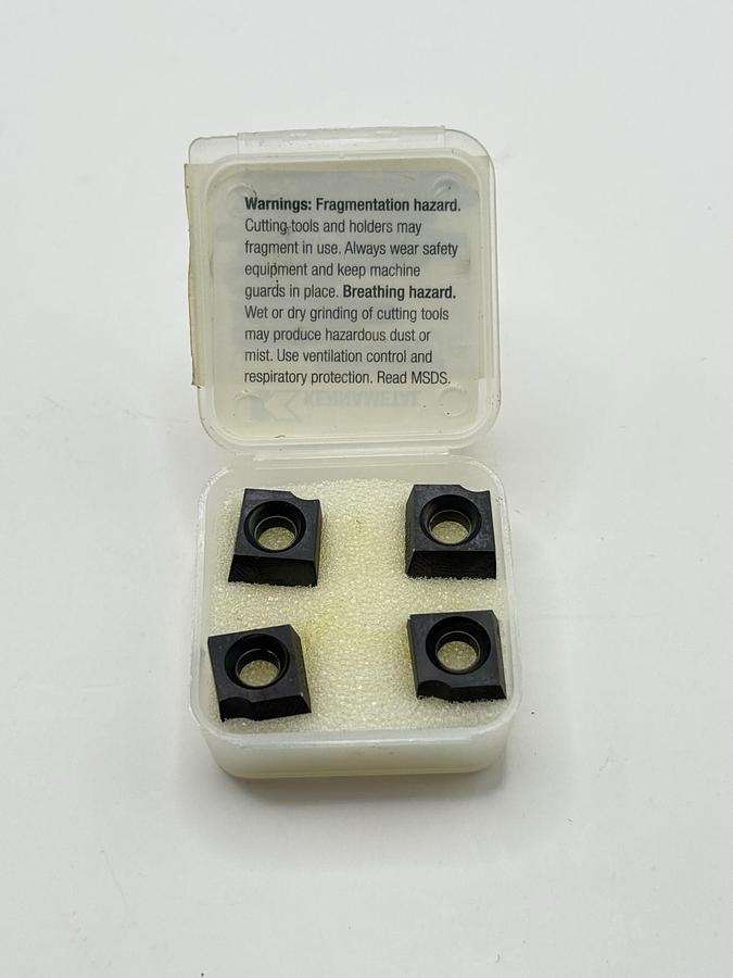 Used 4pcs KENNAMETAL USA 1819849 – SPHX1205PCFRGN1WB KC520M Milling Insert (New)