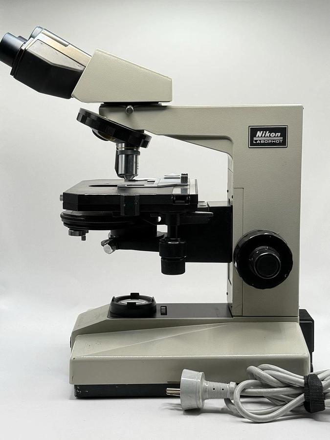 Used Nikon Labophot Laboratory Research Microscope w/ 2 Objectives