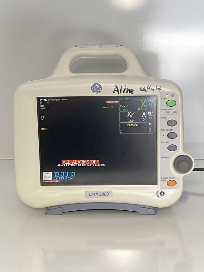 Used GE Medical Systems Dash 3000 Monitor 2035598-102