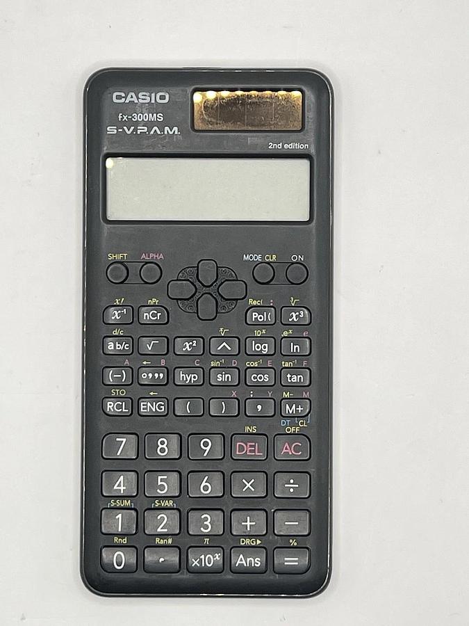 Used Casio fx-300ES PLUS S-VPAM Scientific Calculator - TESTED WORKING (no cover)