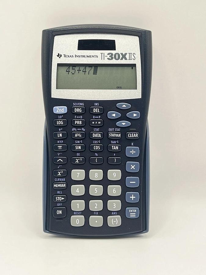 Used Texas Instruments TI-30X IIS Scientific Calculator  - TESTED WORKING