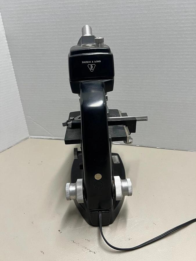 Used VINTAGE Bausch & Lomb 3 Objective Mono Microscope – 3.5x, 10x, 43x