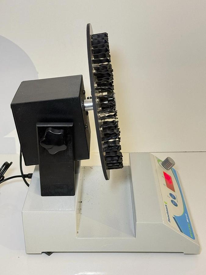 Used Benchmark Scientific R5010 Rotating Lab Tube Mixer w/ Power Supply & Plate