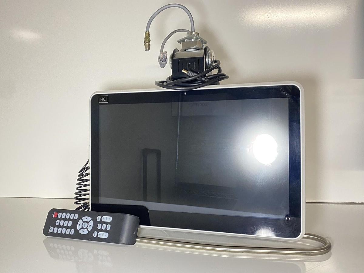 Used HCI Healthcare Facility TV 15.6” LCD Monitor BM15AP2 Remote+ DCI401MCS Converter