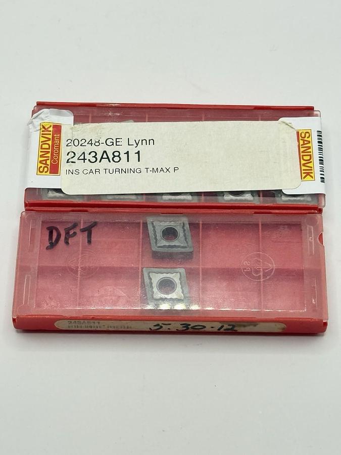 Used SANDVIK Carbide Inserts CNGP 120408 / CNGP432 Grade H10A (243A811)