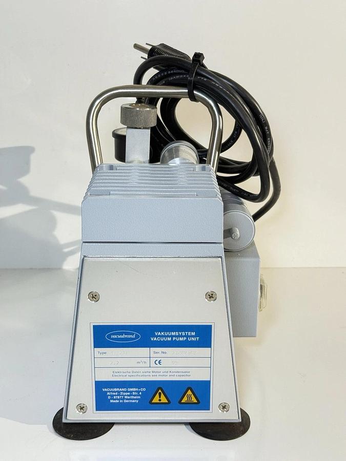 Used Vacuubrand Vakuumsystem ME 2SI Diaphragm Vacuum Pump Unit