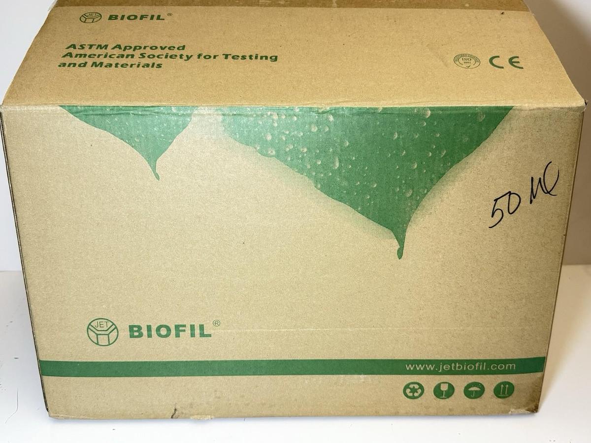 Used BIOFIL ATB-000-050 Robotic tips 50uL (10racks/box) 5 boxes/case - New Sealed