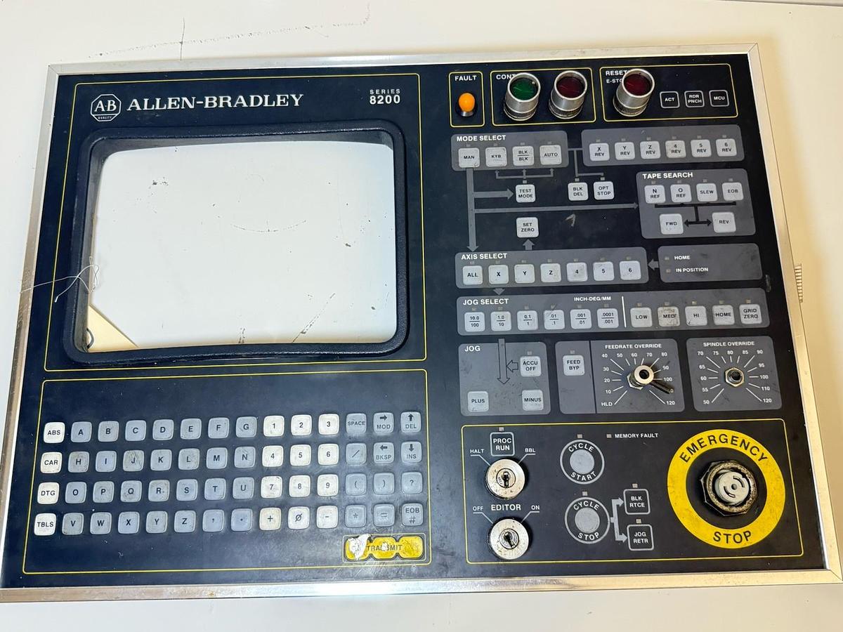 Used Allen Bradley Series 8200 Front Panel AG6000708