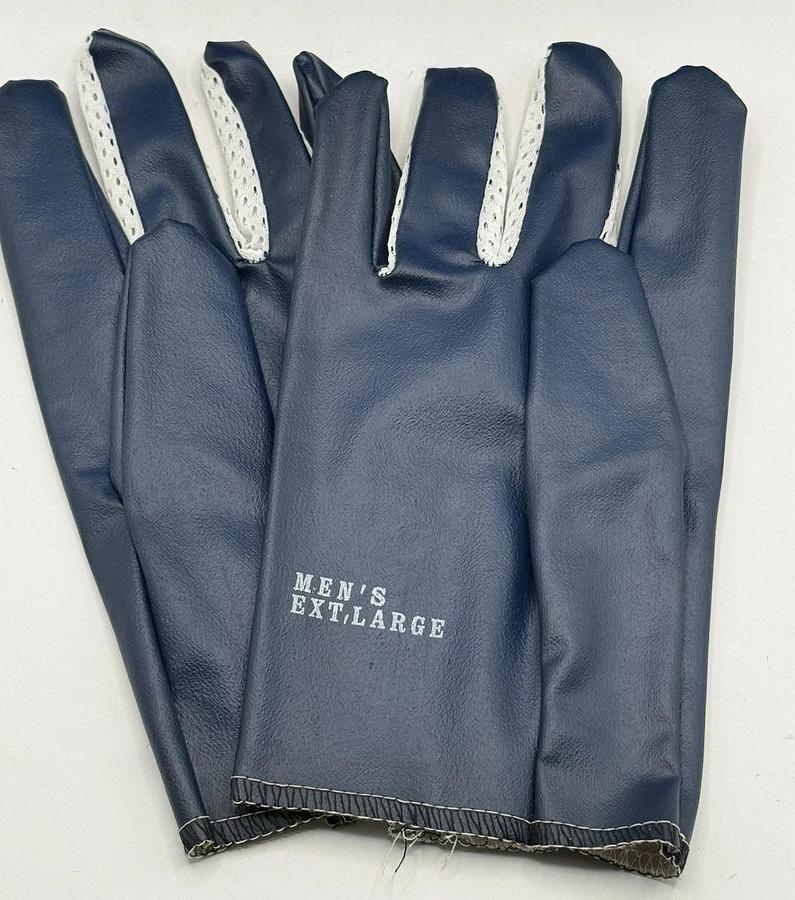Used NEW 12 Pairs - Industrial Gloves 60-3107 Nitrile Rubber & Nylon Gloves, Size XL