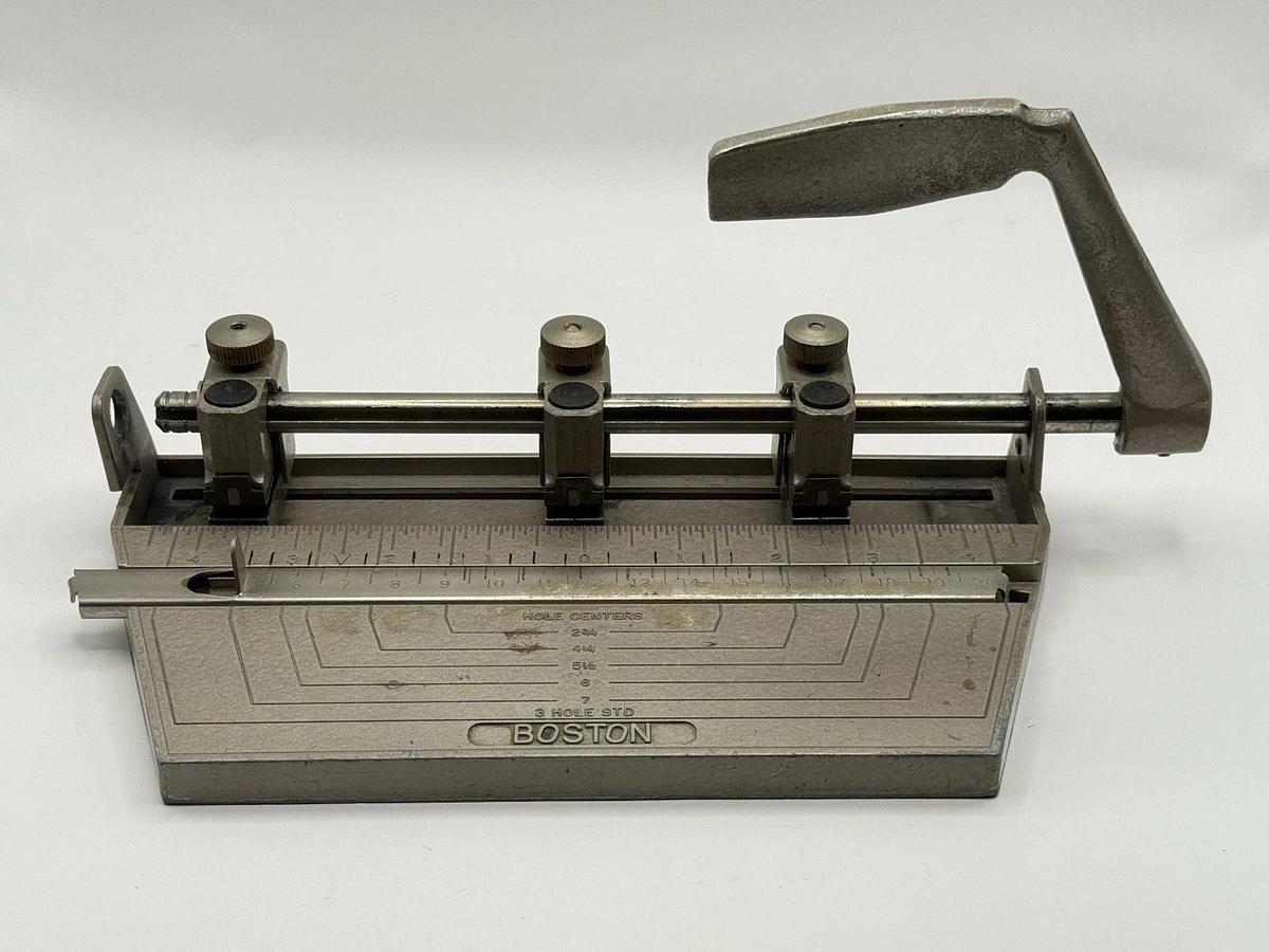 Used Boston (Bates) Vintage 3 Three Hole STD Punch
