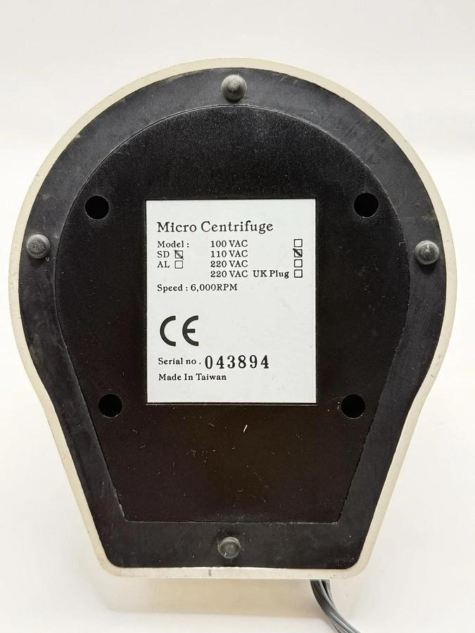 Used Daigger Micro Centrifuge SD 110V 6 Position Fixed Angle Rotor