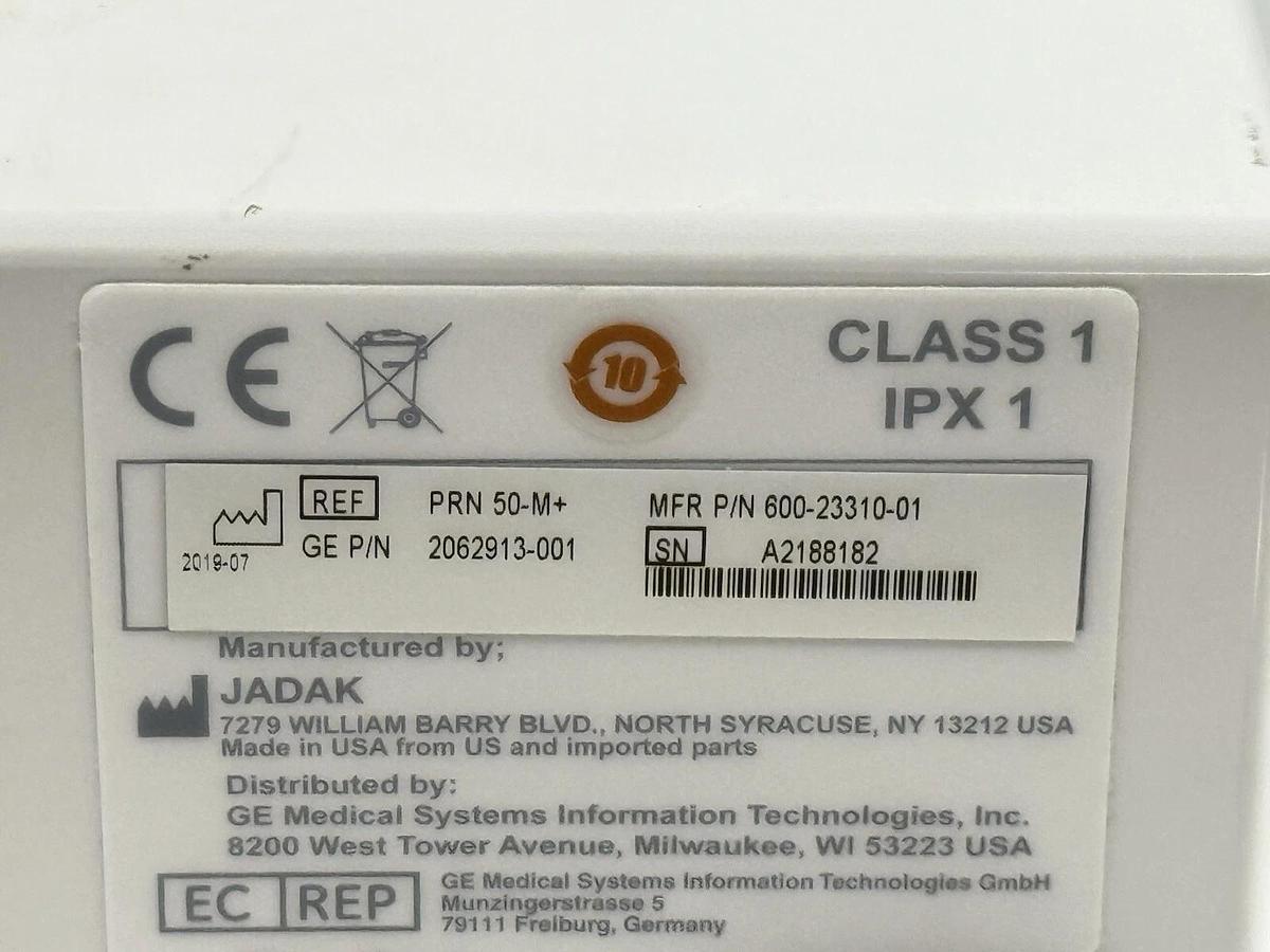 Used GE Medical Systems PRN 50-M+ Printer Recorder Patient Thermal Monitor