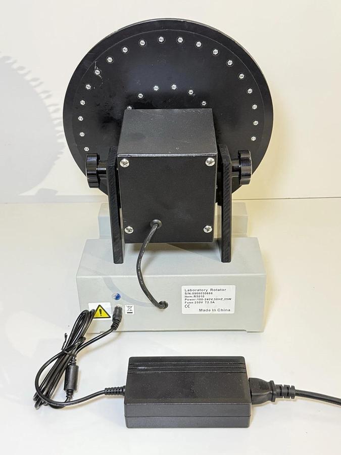 Used Benchmark Scientific R5010 Rotating Lab Tube Mixer w/ Power Supply & Plate