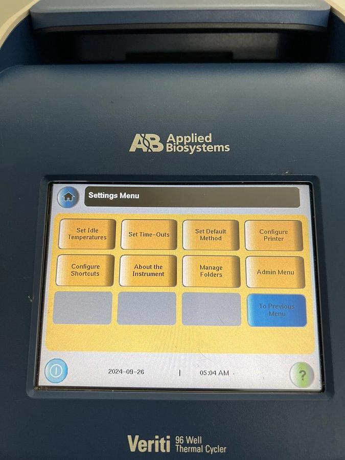 Used Applied Biosystems Veriti 96-well Thermal Cycler PCR - 9902