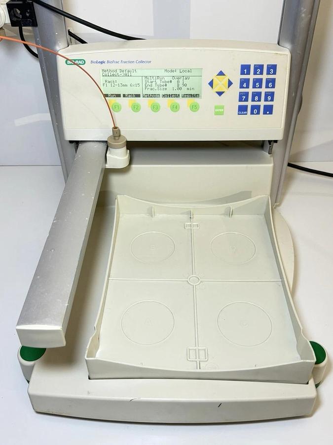 Used Bio-Rad BioRad BioLogic BioFrac Fraction Collector w/BioLogic Duo Flow + Rack