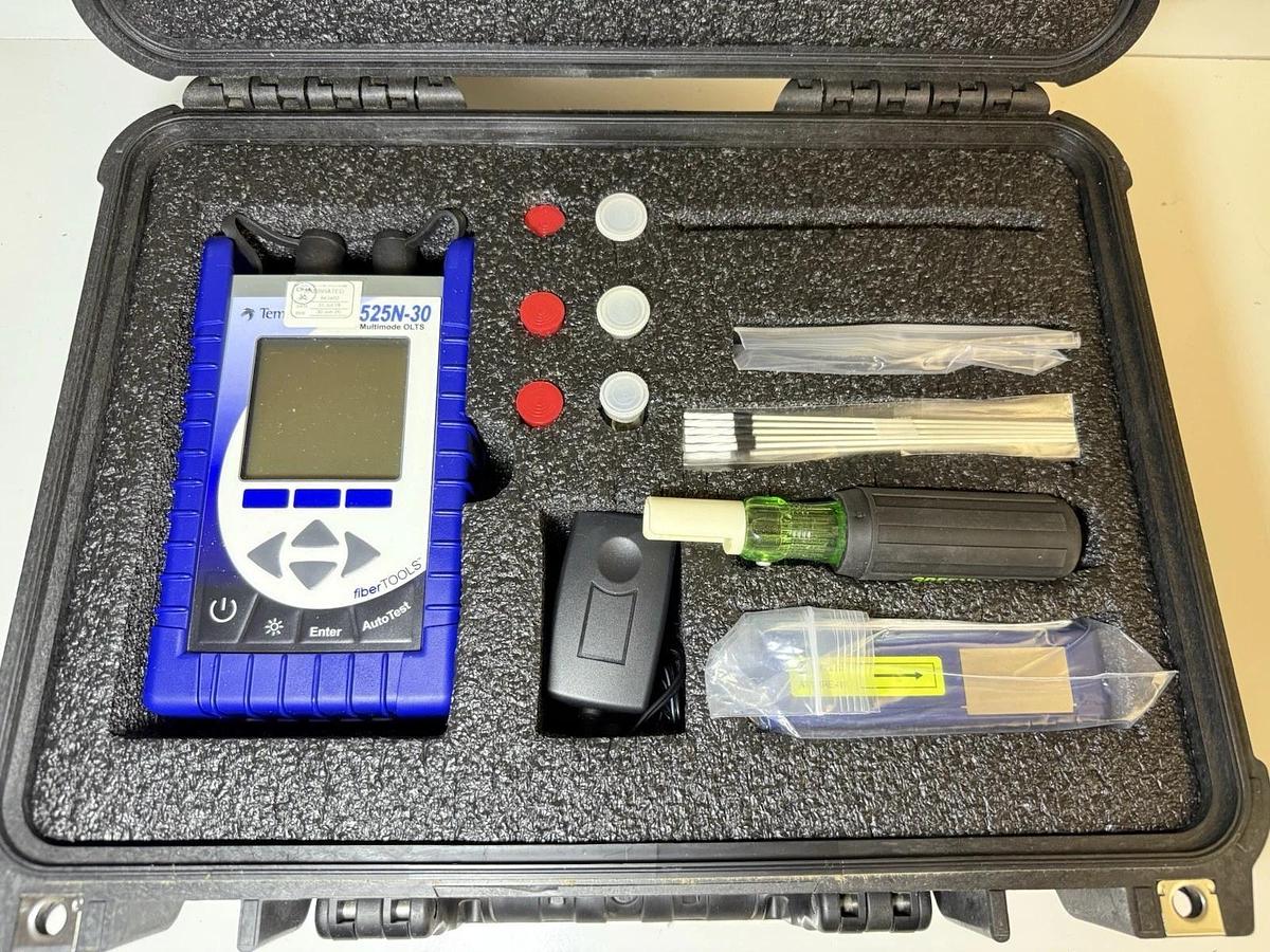 Used Tempo 525N-30 Optical Test Set – 850/1300nm Light Source, Power Meter, Multimode