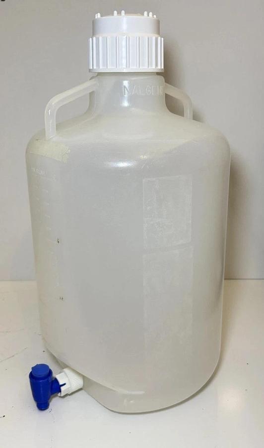 Used Nalgene 5.5 Gallon /20L Autoclavable Polypropylene Carboy with Spigot & Cap