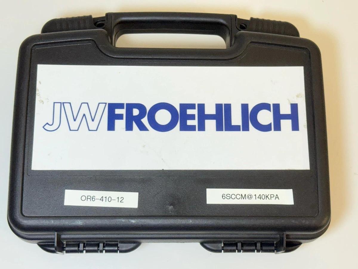 Used JW Froehlich Leak Orifice - OR6-410-12 (6Sccm @ 140kPa) 18/52173.01