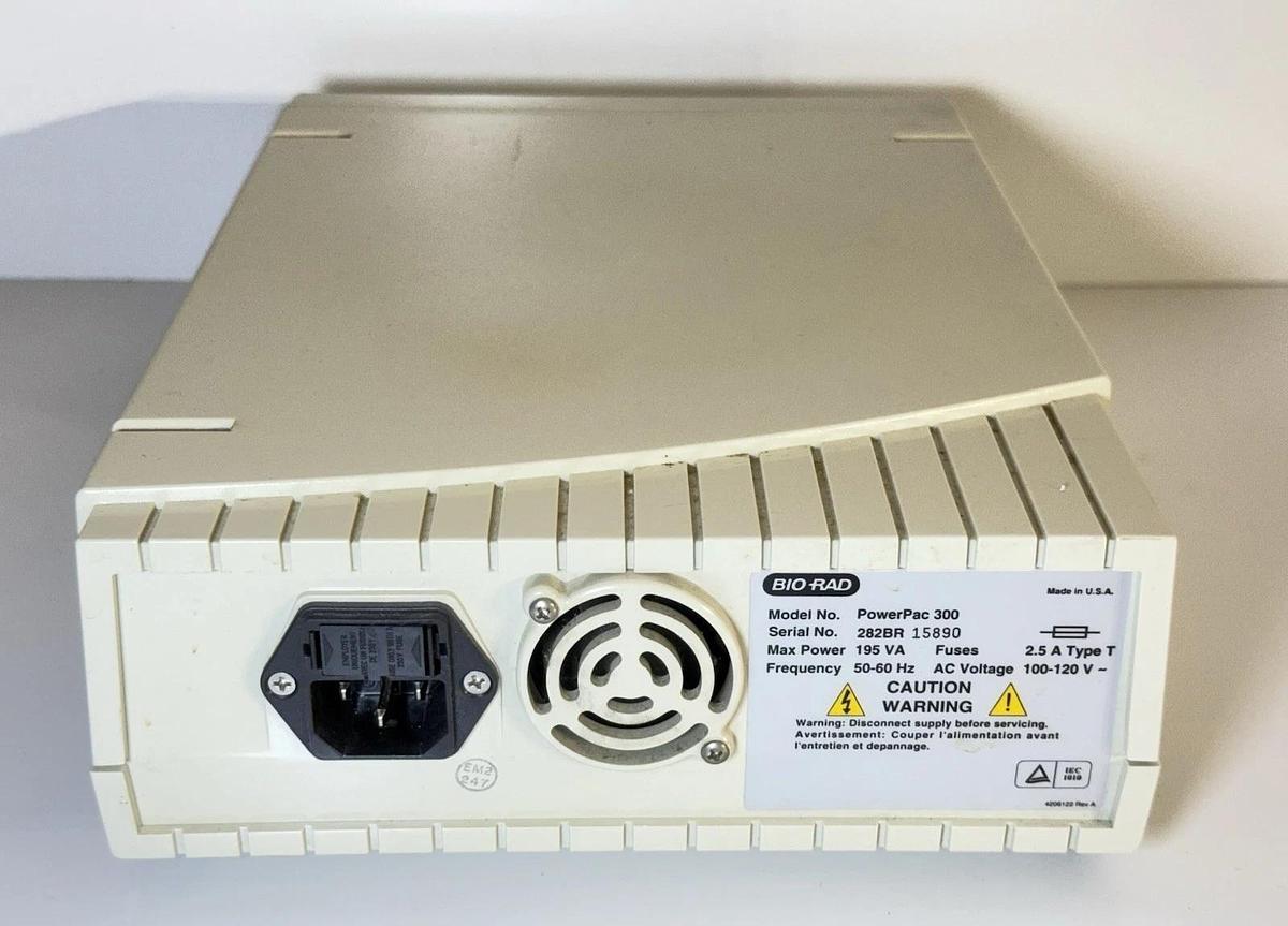 Used Bio-Rad BioRad Power PAC 300 Gel Electrophoresis System Power Supply Unit