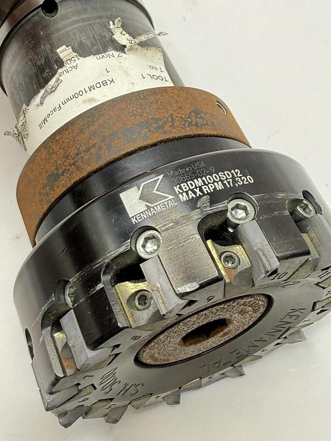 Used Kennametal KBDM100SD12 100mm Beyond Diamond PCD Shell Mill