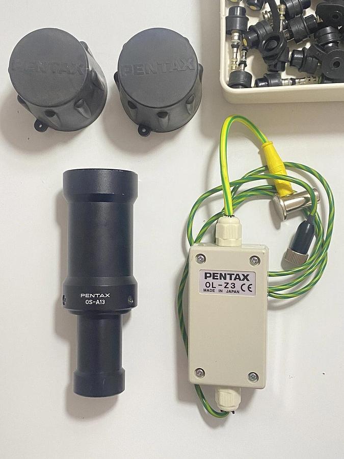 Used Lot Of Pentax Parts : OS-A13 white balance adjuster adapter, Caps & OL-Z3