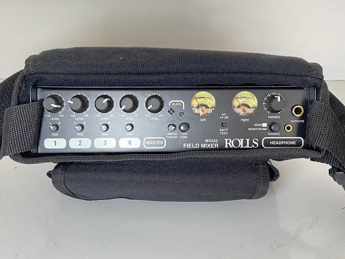 Used Rolls MX422 Field Mixer 4-channel With Case & Power Cord