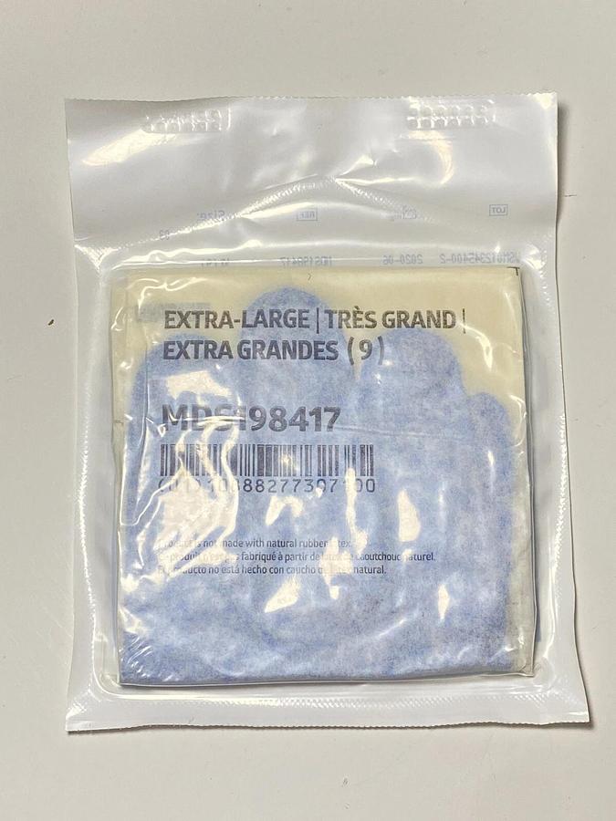 Used Lot 48 Pairs - Medline MDS198417 Nitrile Sterile Exam Blue Gloves , Size XL