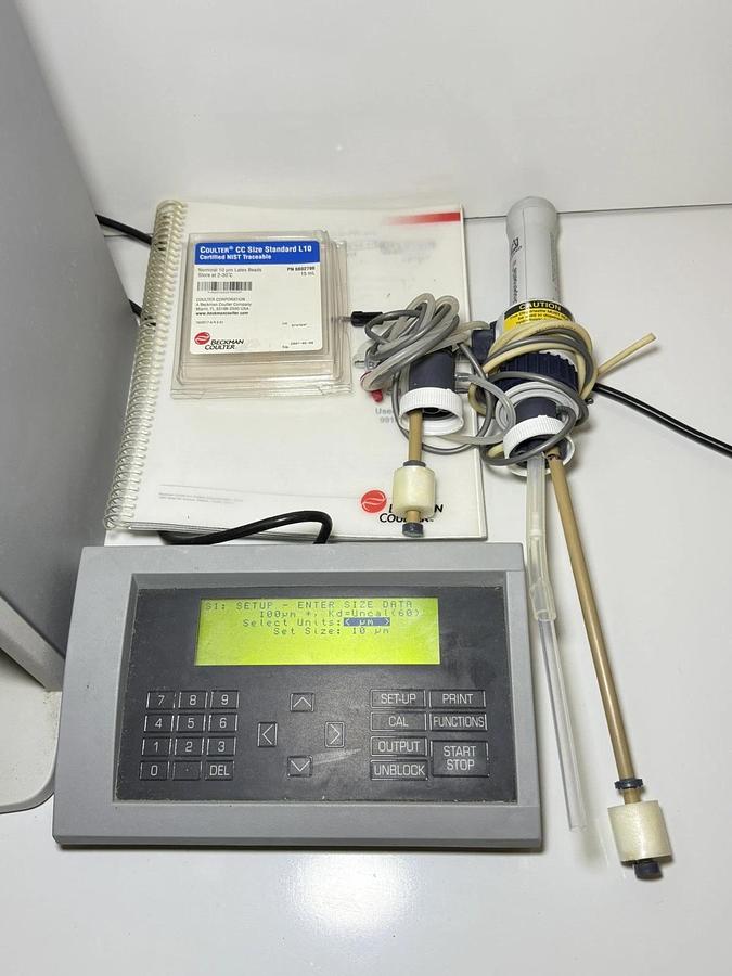 Used Beckman Coulter Z1 S Particle Counter + Controller + Accessories + Manual